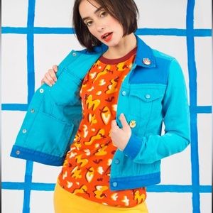Mokuyobi LA color lock blue denim jacket size small